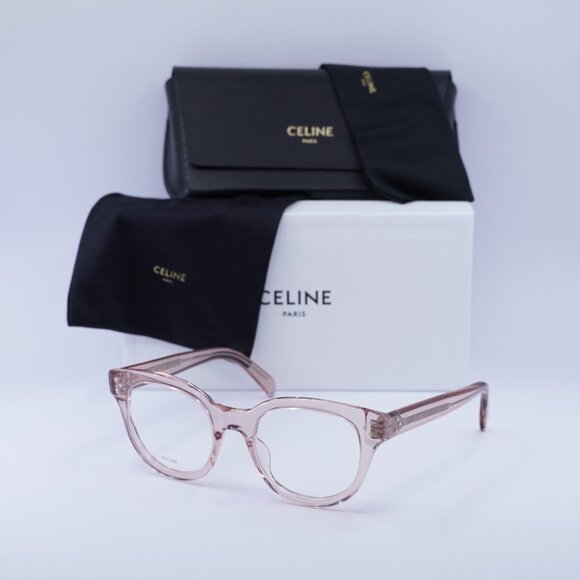 Celine CL50109I 072 Eyeglasses Shiny Light Pink 51mm Square Frame - Picture 10 of 10